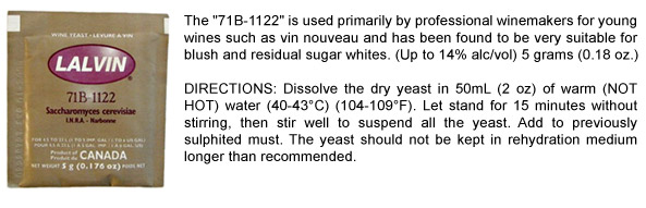 Lalvin Premium Wine Yeasts